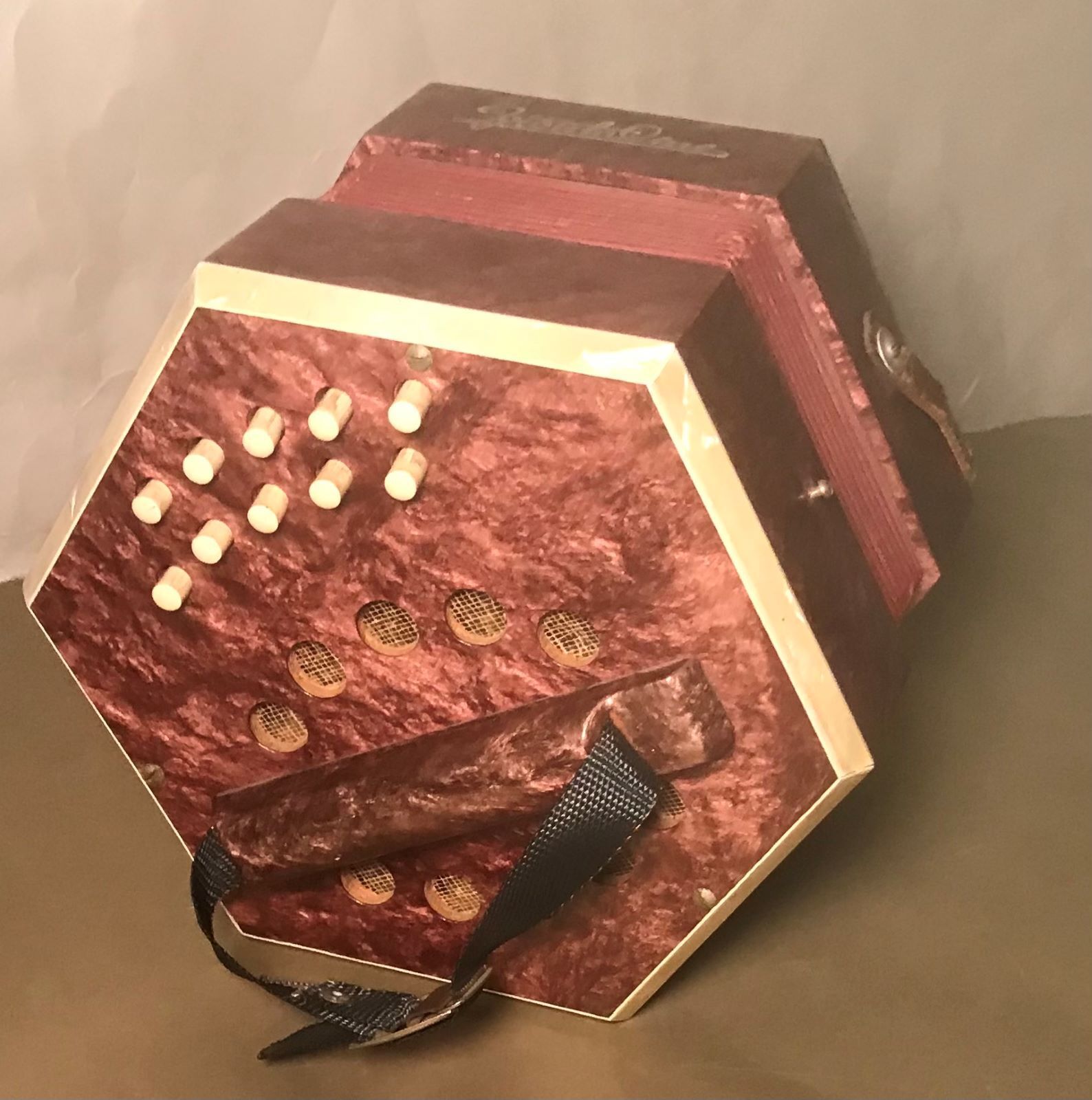Vintage Frontalini Concertina Working Musical Instrument