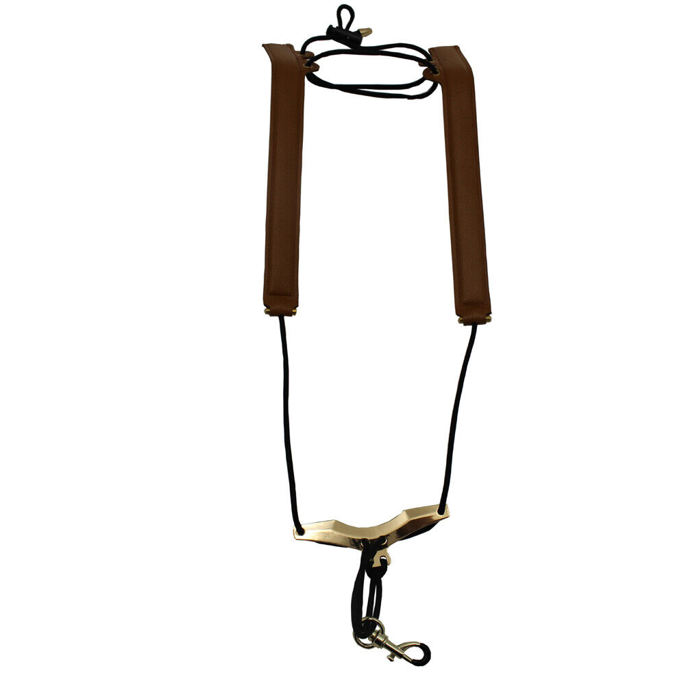 Imitation Leather Saxophone Shoulder Neck Strap Adjustable Sax Harness Belt