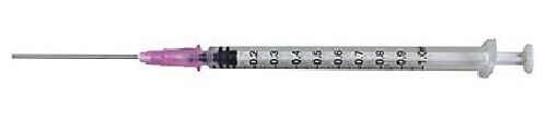 Pack Of 10 X 1 Ml Industrial Syringes With 18g X 1-1/2" Blunt Tip Fill Needle...