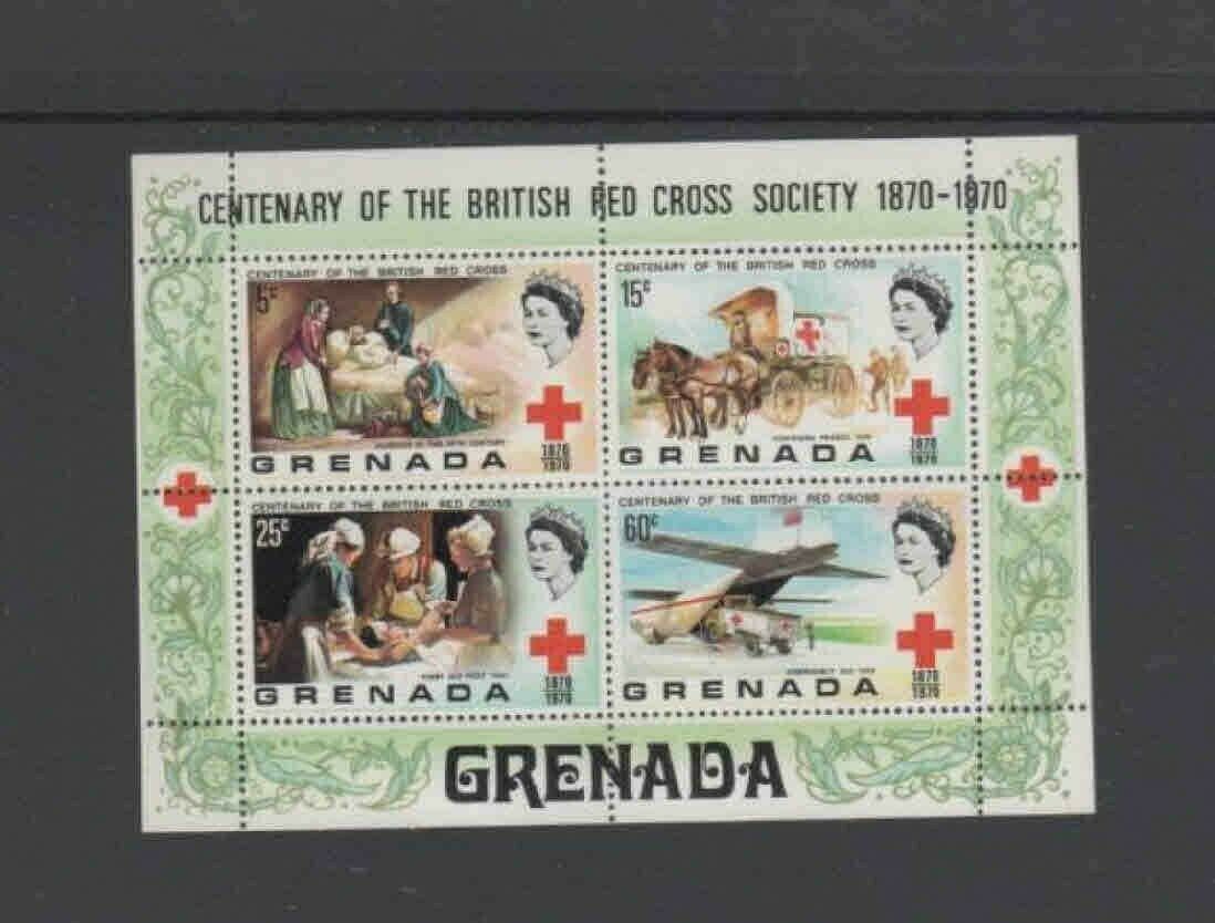 Grenada #398a 1970 British Red Cross Centenary Mint Vf Nh O.g S/s