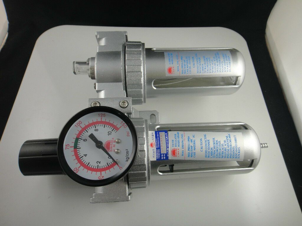 New Pneumatic Air Filter Regulator Lubricator Sfc-400 1/2" Bspt