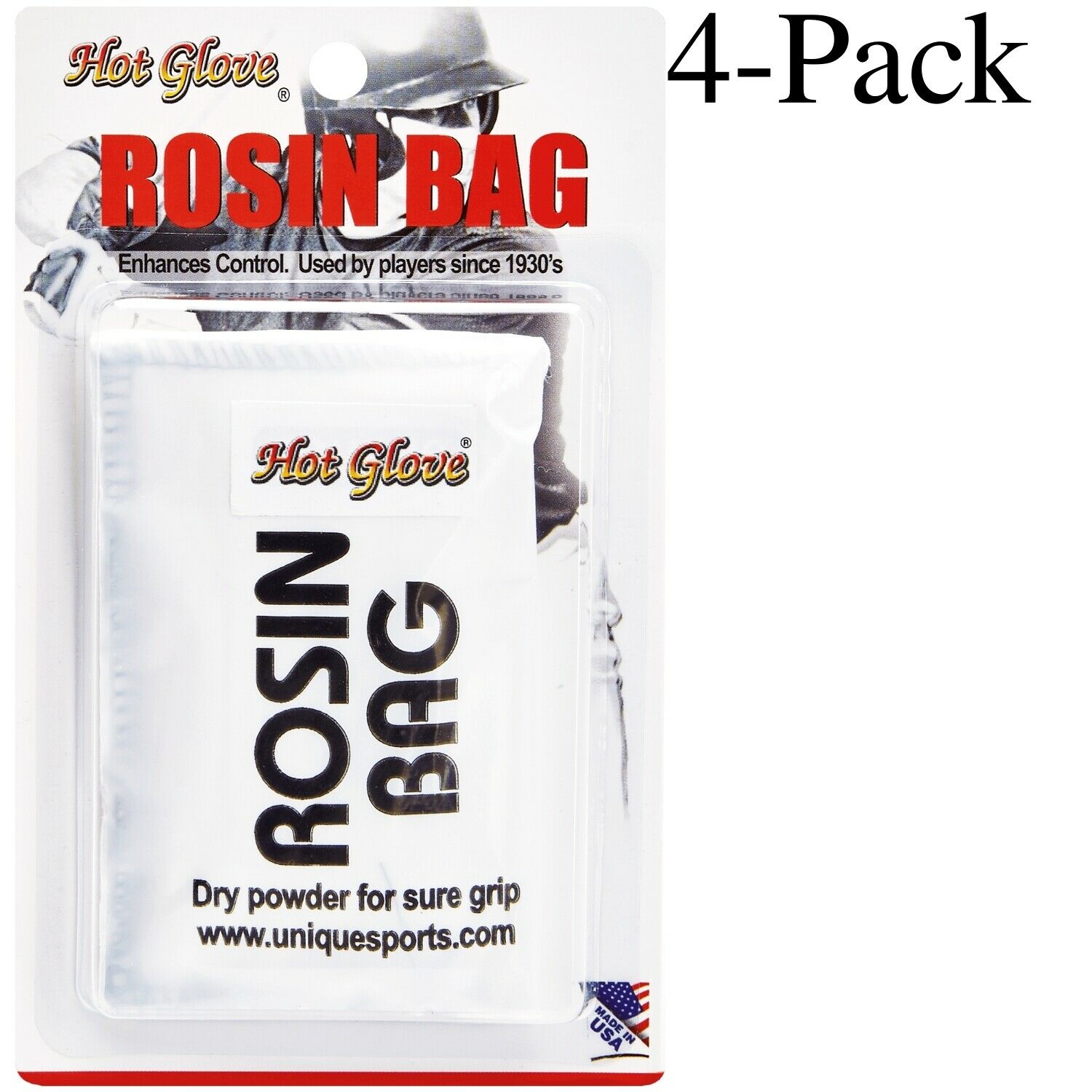 Hot Glove Dry Powder Rosin Bag, 2 Oz (pack Of 4)
