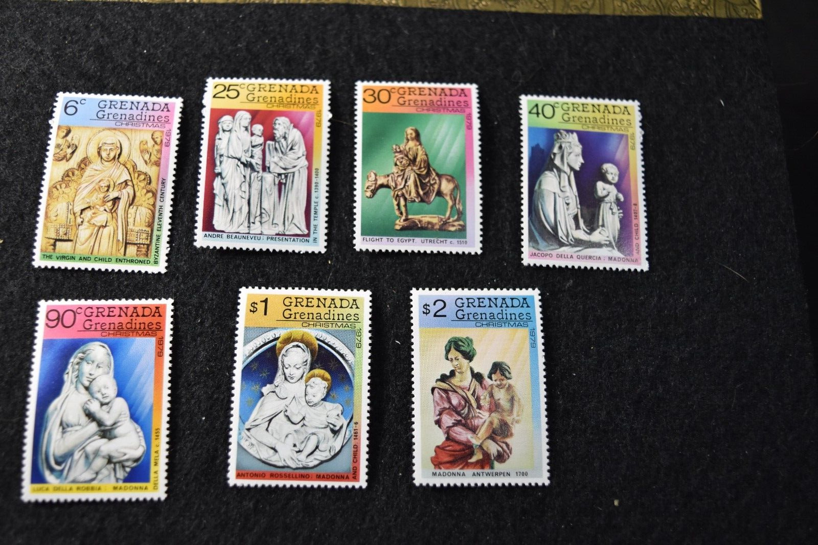 Grenada  Grenadines 1979 Xmas Stamps S 333-39  Mnh