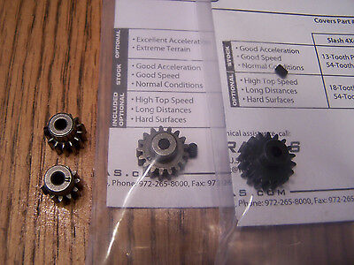 Traxxas 11 13 17 18 Tooth Pinion Gear 11t 13t 17t 18t .8p 32p Stampede Slash 4x4