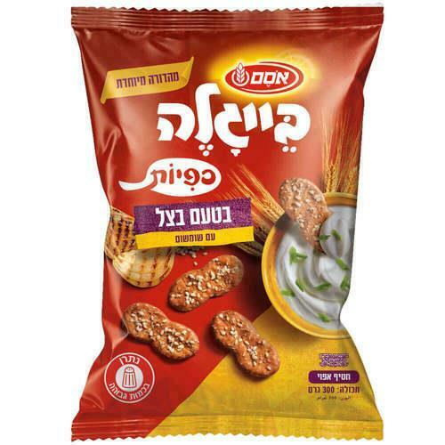 Osem Israeli Pretzel Beigale Sesame & Onion Cakes Snack Kosher 300gr