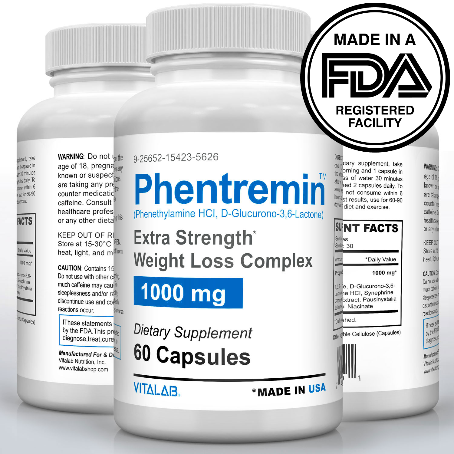 Official Phentremin® Extra Strength Weight Control 1000mg Appetite Suppressant