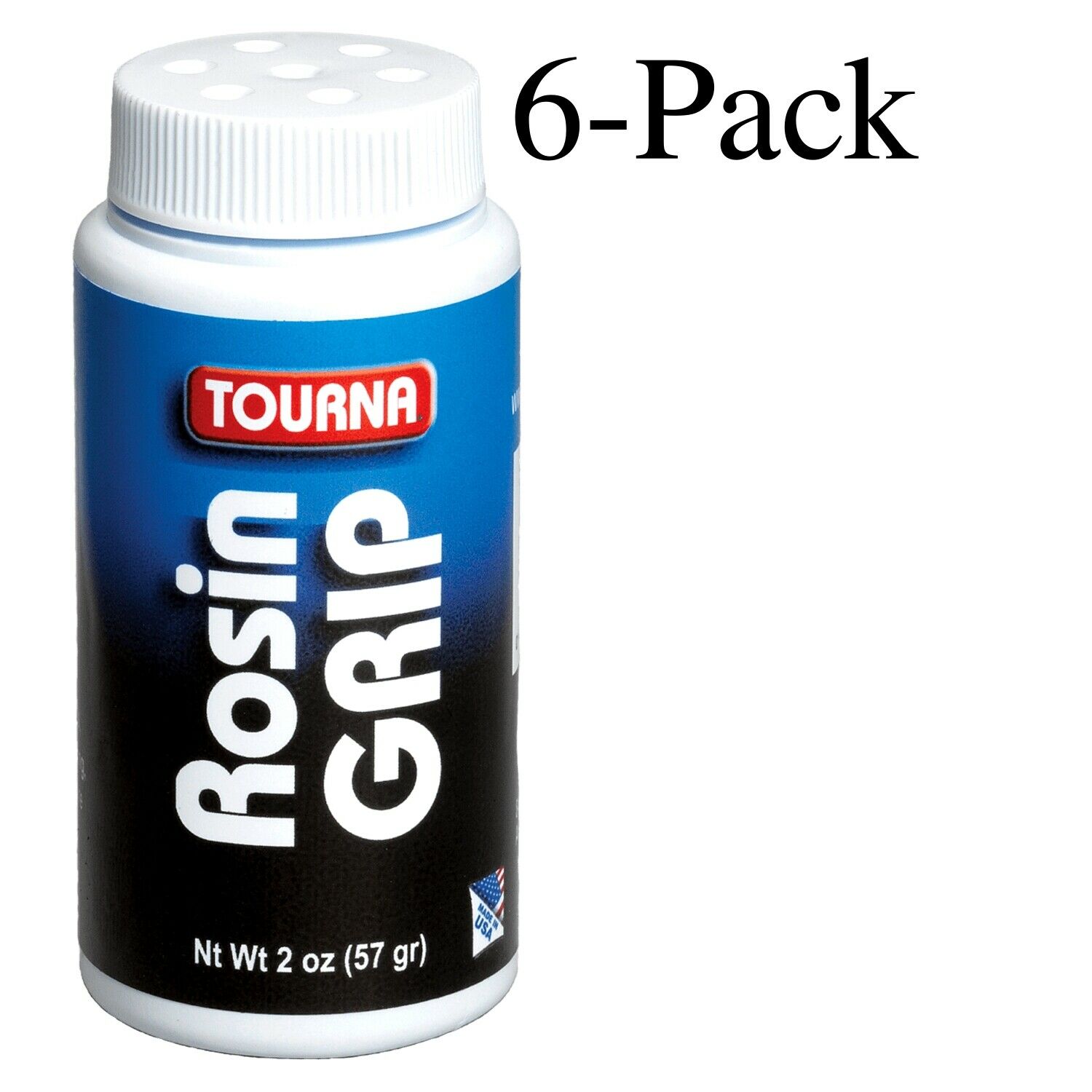 Tourna Rosin Grip Powder Shaker Top Bottle 2 Oz (pack Of 6)