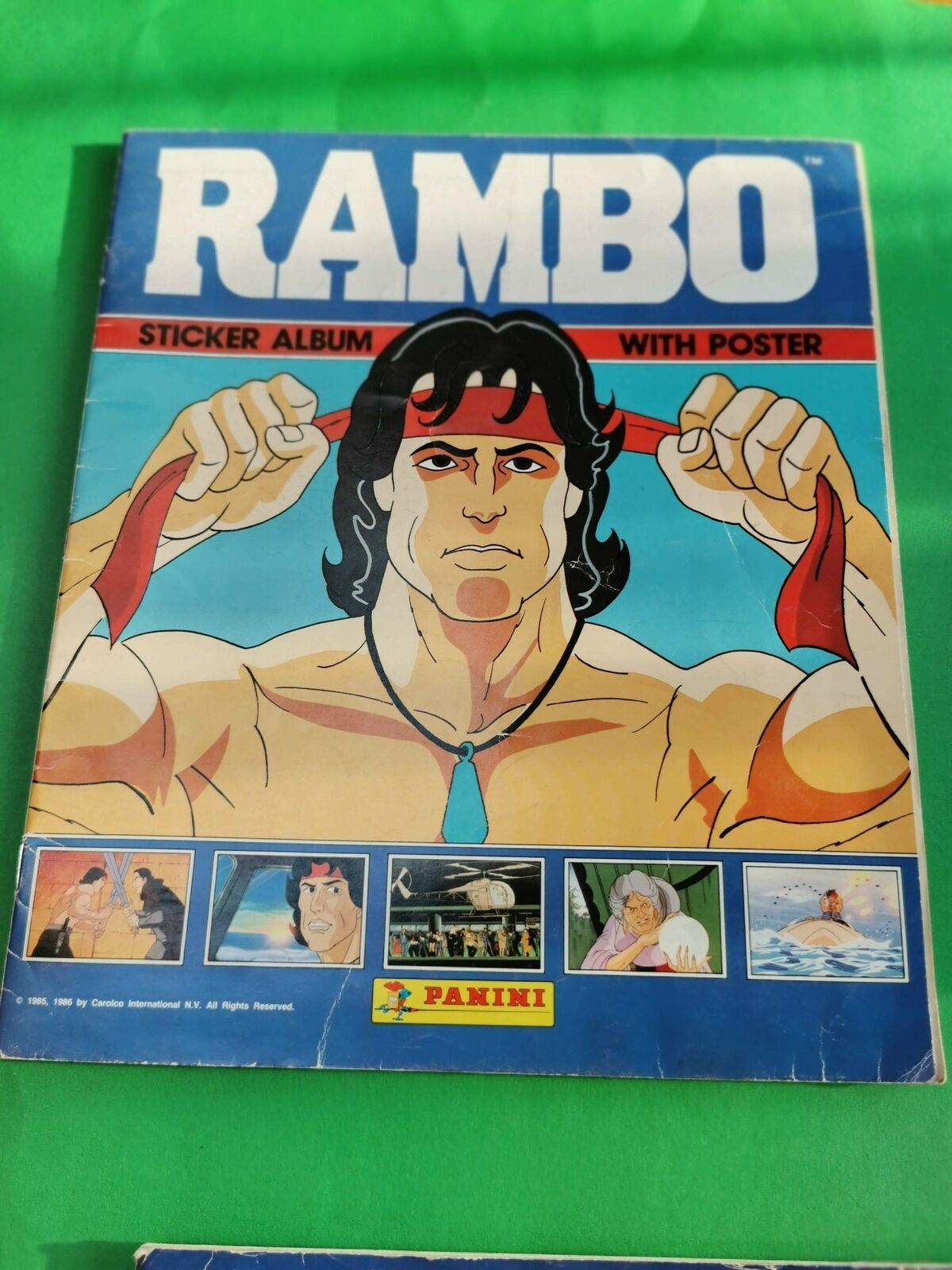 Rambo Sticker Album Panini 1986 100 Stickers On Pages
