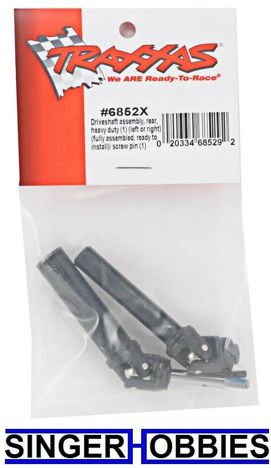 Traxxas 6852x Driveshaft Assembly Rear Heavy Duty (1) New In Pack Tra6852x Tra1