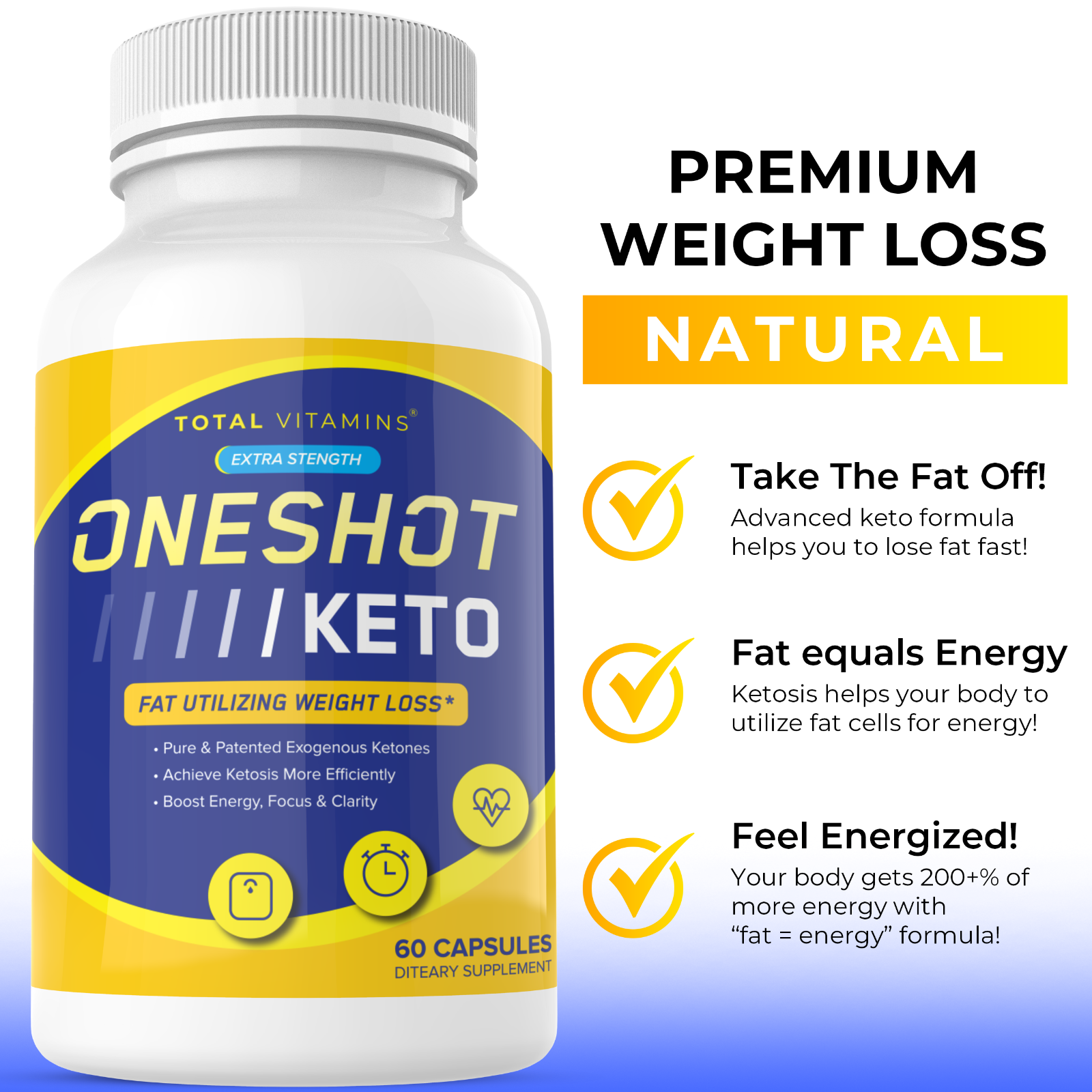 One Shot Keto Diet Pills Advanced Weight Loss Instant Keto Fast Ultra Keto Burn