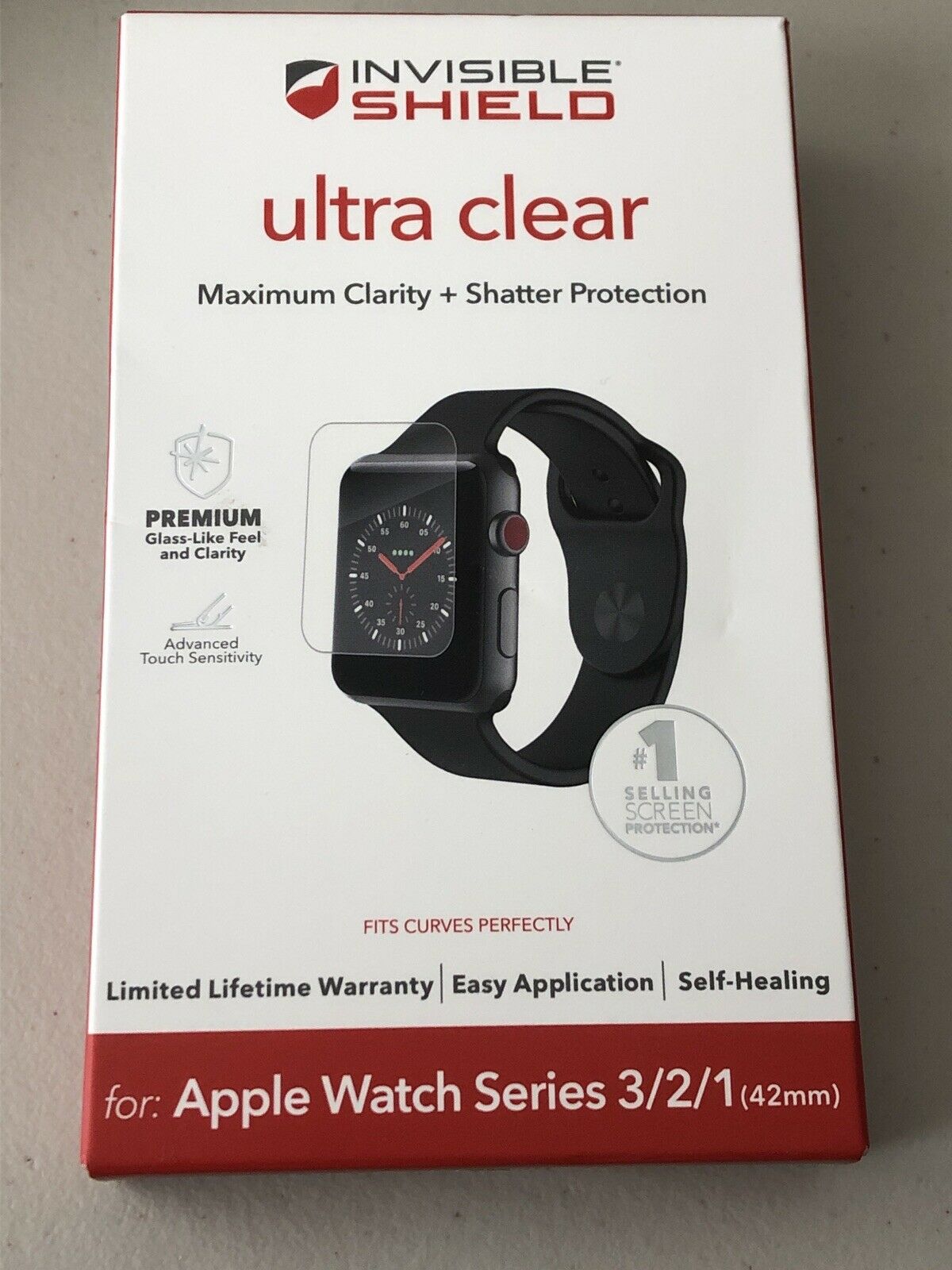 Zagg - Invisibleshield Ultra Clear Screen Protector Apple Watch 42mm 1,2&3   Z52
