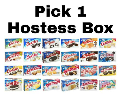 Pick 1 Hostess Snack Box: Cupcakes, Ding Dongs, Pies, Twinkies & More