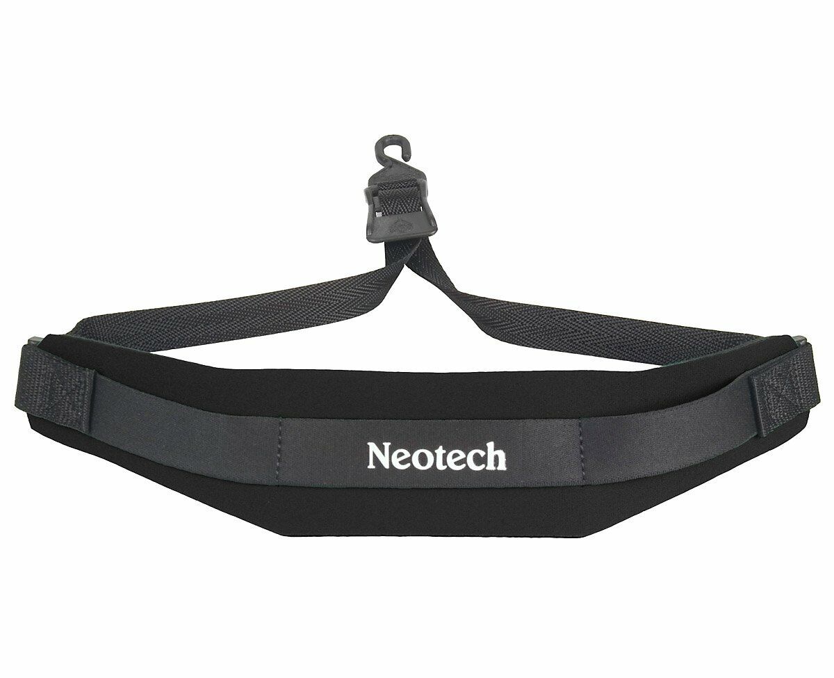 Neotech Soft Sax Padded Saxophone Strap Black -control-stretch Comfort- Usa Made
