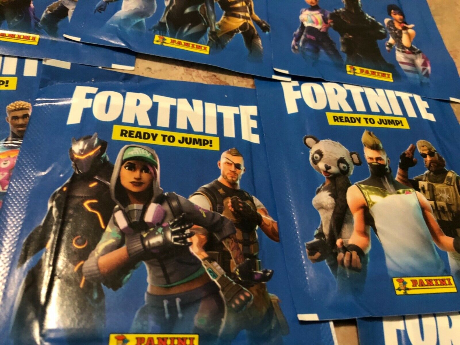 Panini Fortnite “ready To Jump” 15 Packs (75 Stickers) Sealed