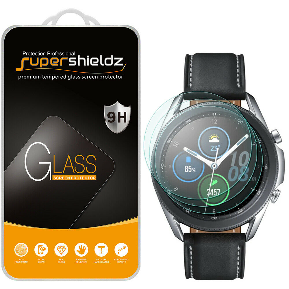 3x Supershieldz Tempered Glass Screen Protector For Samsung Galaxy Watch 3 45mm