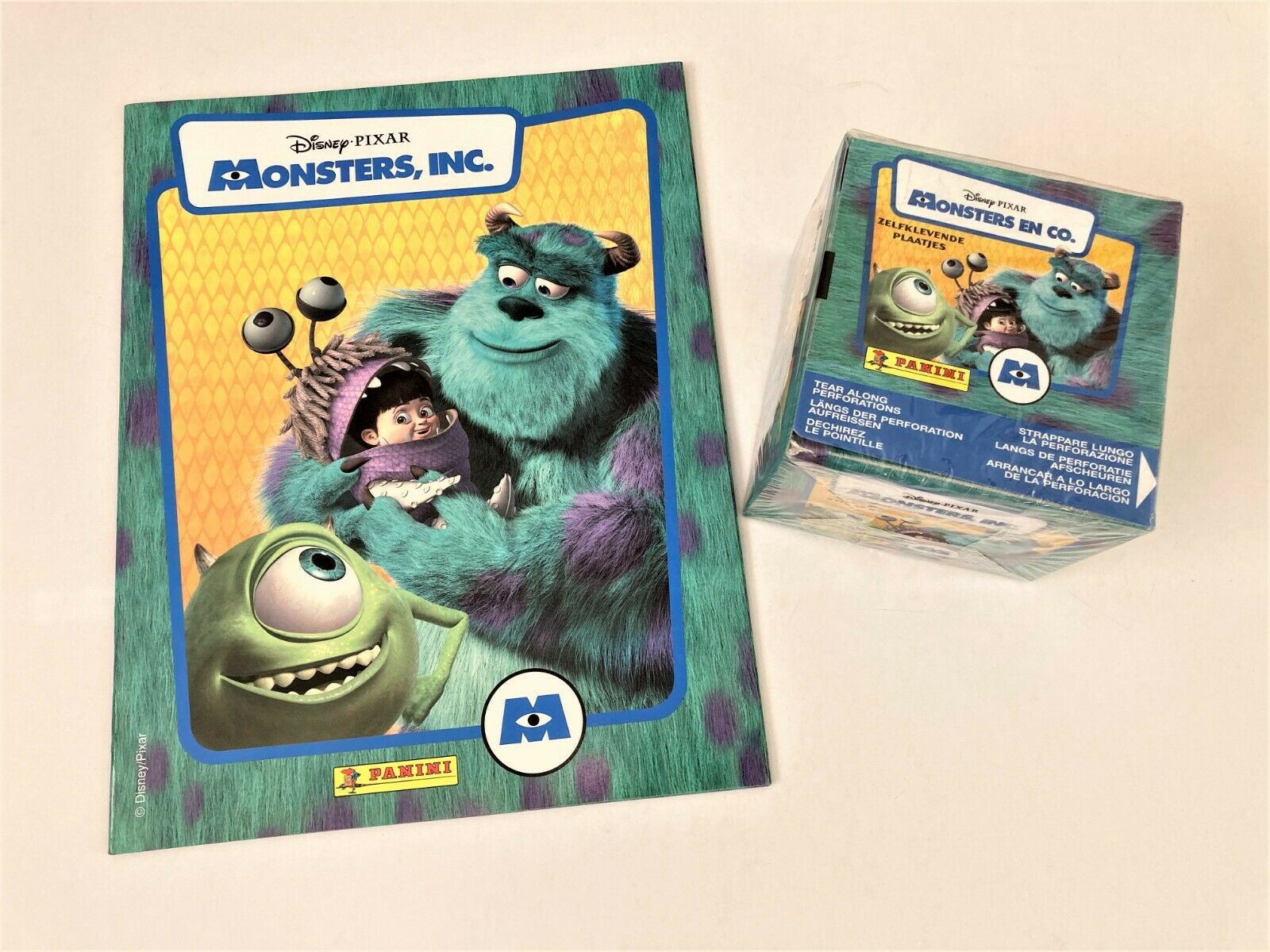 2001 Panini Disney Pixar Monsters Inc. Sticker Box & Album New Unused