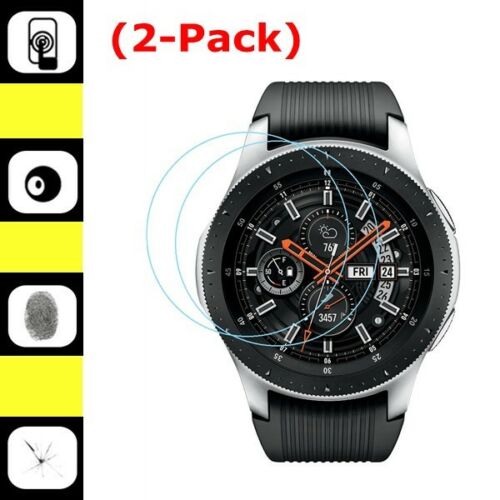 2-pack Real Tempered Glass Screen Protector For Samsung Galaxy Watch 42mm / 46mm