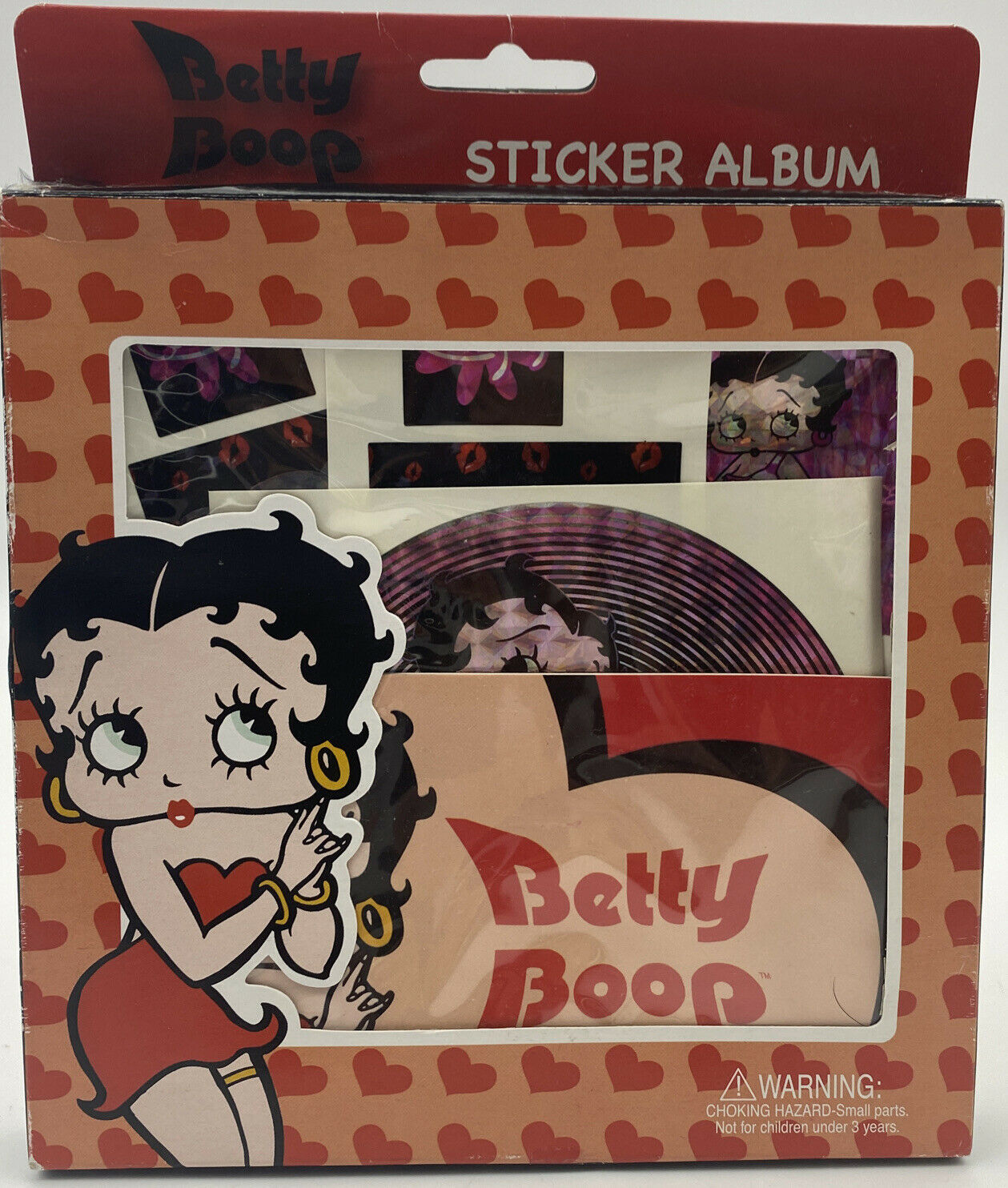 Betty Boop Sticker Album One Album 16 Stickers Inside Very Rare New Sealed Box!!